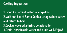 Santa Sophia Lasagna
